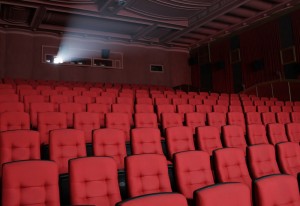 Empty cinema screen