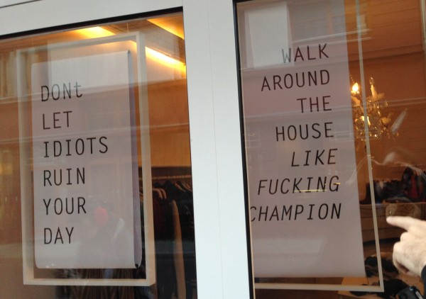 Wisdom from Berlin shop window