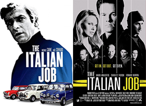 The Italian job and it's Hollywood remake