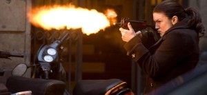 Gunfire in an action movie