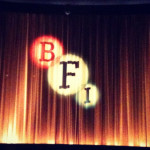 BFI logo projected onto cinema screen
