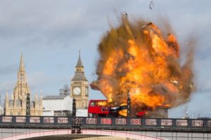 London brigde bus explode filming